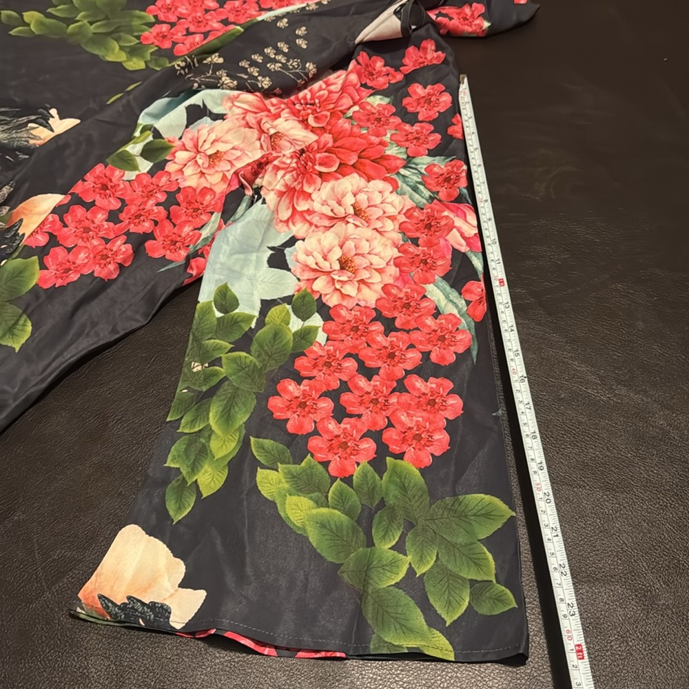 NWOT Shein Floral Curvy Cover Up Long Sleeve Dress Size 4X - Picture 5 of 10